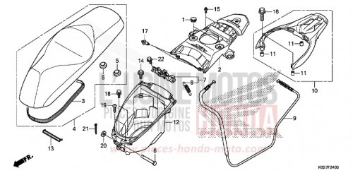 SEAT/LUGGAGE BOX SH150ADE de 2014